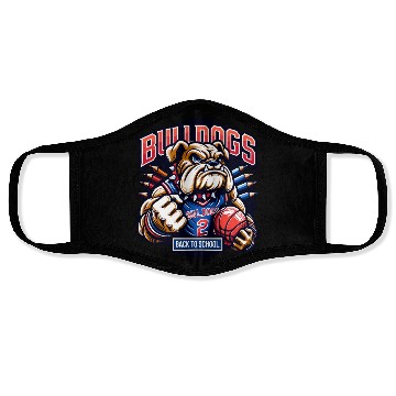 Discover Bulldogs Mascot Back To School Team Spirit Face Masks