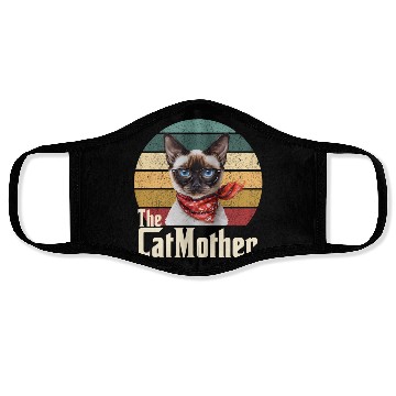 Discover Best Cat Mom Ever Siamese Cat Lover Owner Cat Mama Face Masks