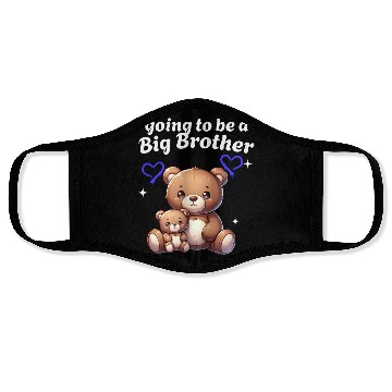Discover I'm Going To Be A Big Brother Cute Teddy Bears, Face Masks