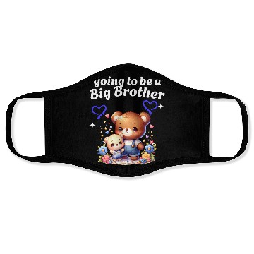 Discover I'm Going To Be A Big Brother Cute Teddy Bears, Face Masks