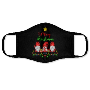 Discover Gnomes Christmas Tree Funny Xmas Holidays Face Masks