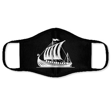 Discover Dragon Boat Viking Style Sail Design Face Masks
