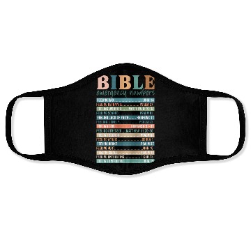 Discover Bible Emergency Numbers Face Masks