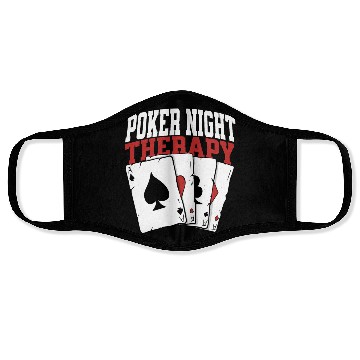 Discover Poker Night Therapy Card Game Face Masks