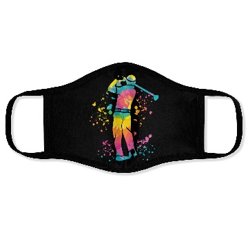 Discover Golfer Colorsplash Kids Miniature Golf Face Masks