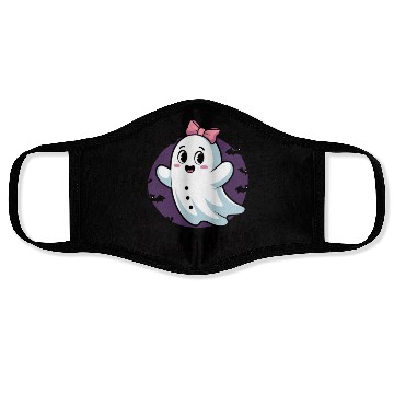 Discover Spooky Cute: Ghost with Bow Face Masks