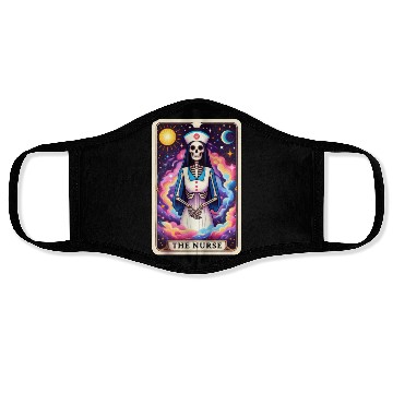Discover Tarot Card Collection - The Nurse Face Masks