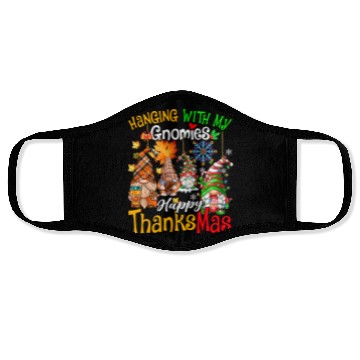 Discover Hanging With My Gnomies Happy Thanksmas Gnomes Face Masks