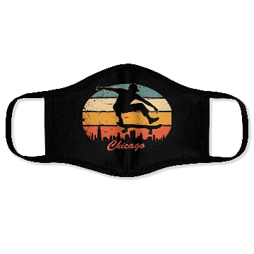 Discover Chicago Skater Face Masks