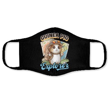 Discover Guinea Pig Guinea Pig Explorer Face Masks