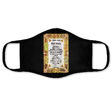 Discover Hail Mary Catholic Prayer Face Masks