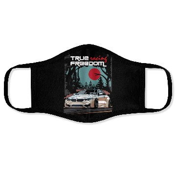Discover true racing freedom Face Masks