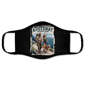 Discover Kootenay National Park Adventure Nature Face Masks