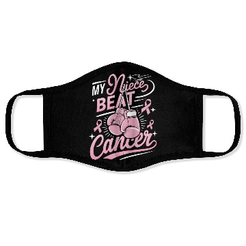 Discover My Niece Beat Cancer Breast Cancer Awareness Face Masks