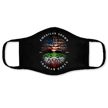 Discover American Grown Iranian Roots Iran Flag Face Masks