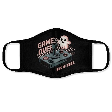 Discover Game over back to school Face Masks