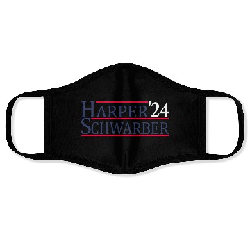 Discover Philadelphia Baseball Harper Schwarber 24 Face Masks