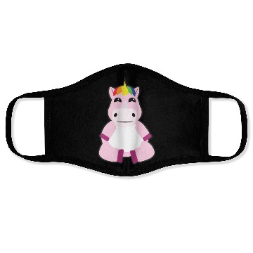 Discover Sitting Unicorn Face Masks