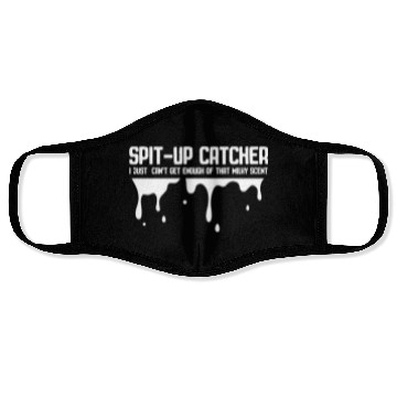 Discover Spit Up Catcher Newborn Dad Joke Burp Face Masks