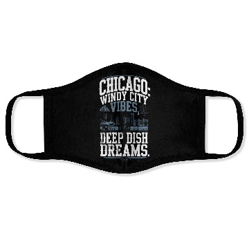 Discover Chicago: Windy City Vibes, Deep Dish Dreams Face Masks