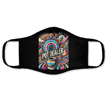 Discover Pot Dealer (Psychedelic) Face Masks