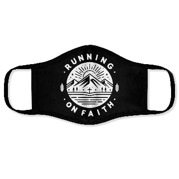 Discover Running on Faith Face Masks