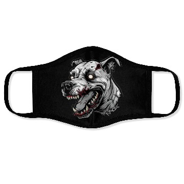 Discover White Zombie Dog Head Face Masks