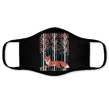 Discover Cottagecore Fox in enchanting Forest Face Masks