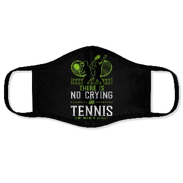 Discover Funny Tennis Player Racket There Face Masks