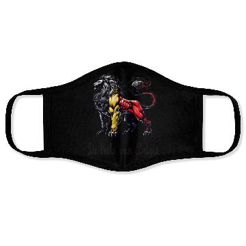 Discover Belgium lion flag design Face Masks