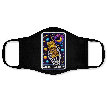 Discover Tarot Card Collection - The Shit Show Face Masks