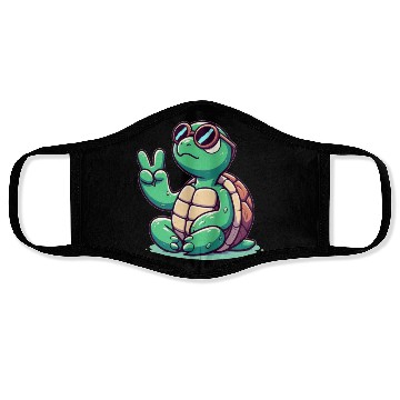 Discover chill turtle Face Masks