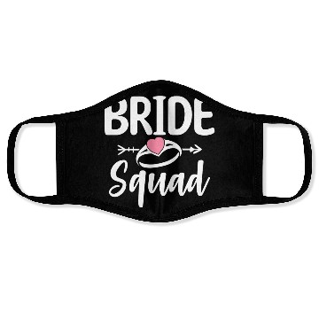 Discover Bride Squad Bridal Party Bachelorette Party Face Masks