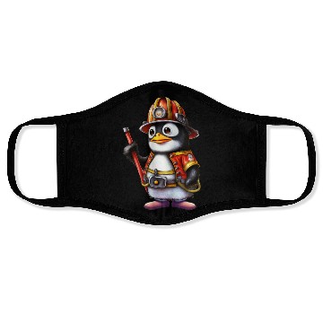 Discover funny penguin, Penguin Famila Face Masks