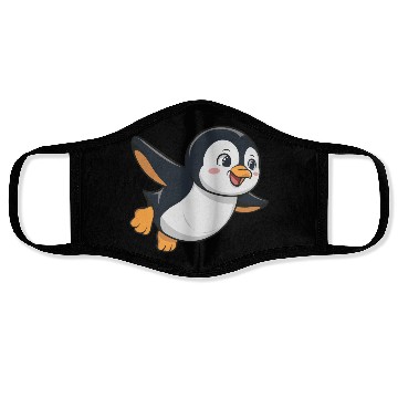 Discover penguin logo , funny penguin , Penguin Lovers Face Masks
