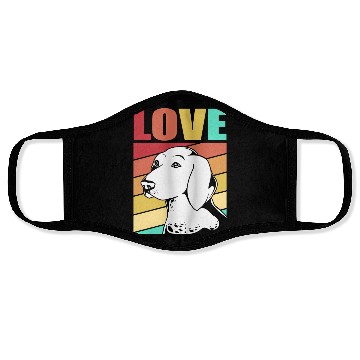 Discover Retro German Shorthaired Pointer Dog I Love My GSP Face Masks