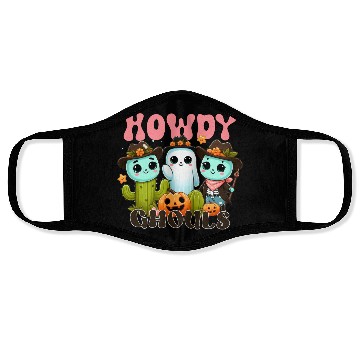 Discover Howdy Ghouls Face Masks