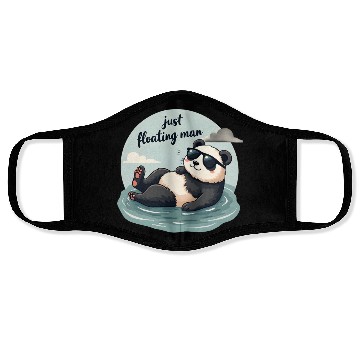 Discover Cute Panda with Sunglasses Face Masks