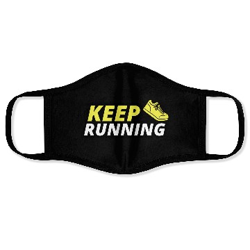 Discover Keep Running Face Masks
