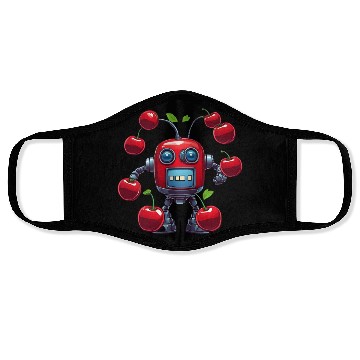 Discover Robot Cherry Face Masks