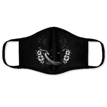 Discover Tropical Surf Vibes Face Masks