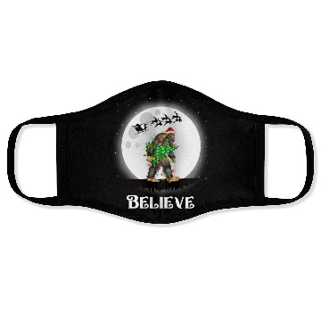 Discover Bigfoot Christmas Tree Lights Believe Sasquatch Face Masks