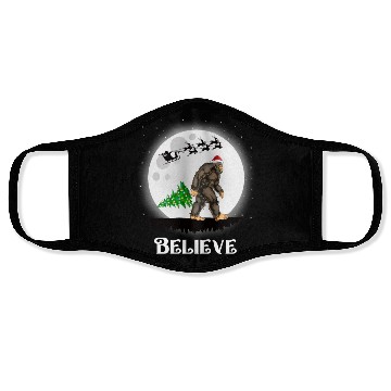 Discover Bigfoot Christmas Tree Lights Believe Sasquatch Face Masks