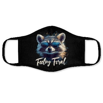 Discover Feeling Feral Raccoon Face Masks