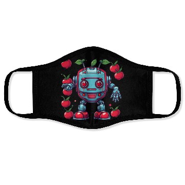 Discover Robot Cherry Face Masks