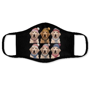 Discover Winter Golden Retriever Face Masks