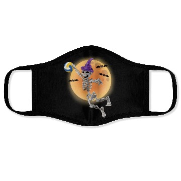 Discover Volleyball Skeleton Volleyball Player Halloween Face Masks