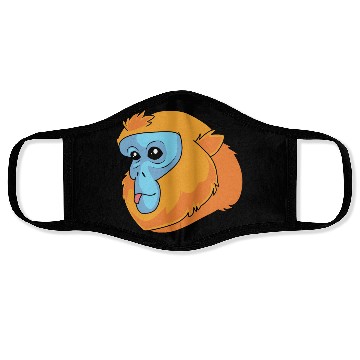 Discover Monkey Lover Golden Snub Nosed Monkey Face Face Masks