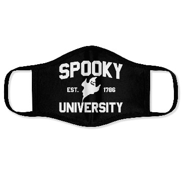 Discover Spooky University Established 1786 Ghost U Spookyu Face Masks