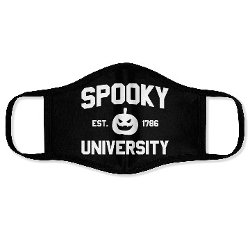 Discover Spooky University Established 1786 Pumpkin Uspooky Face Masks